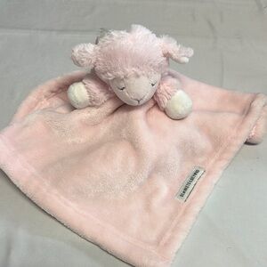 🐥 Blankets & Beyond - NWT - Plush Pink and White Security Blanket with Toy